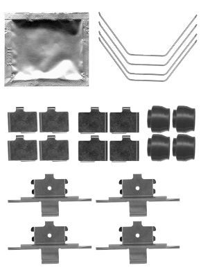 HELLA PAGID Lisakomplekt, ketaspiduriklotsid 8DZ 355 204-951